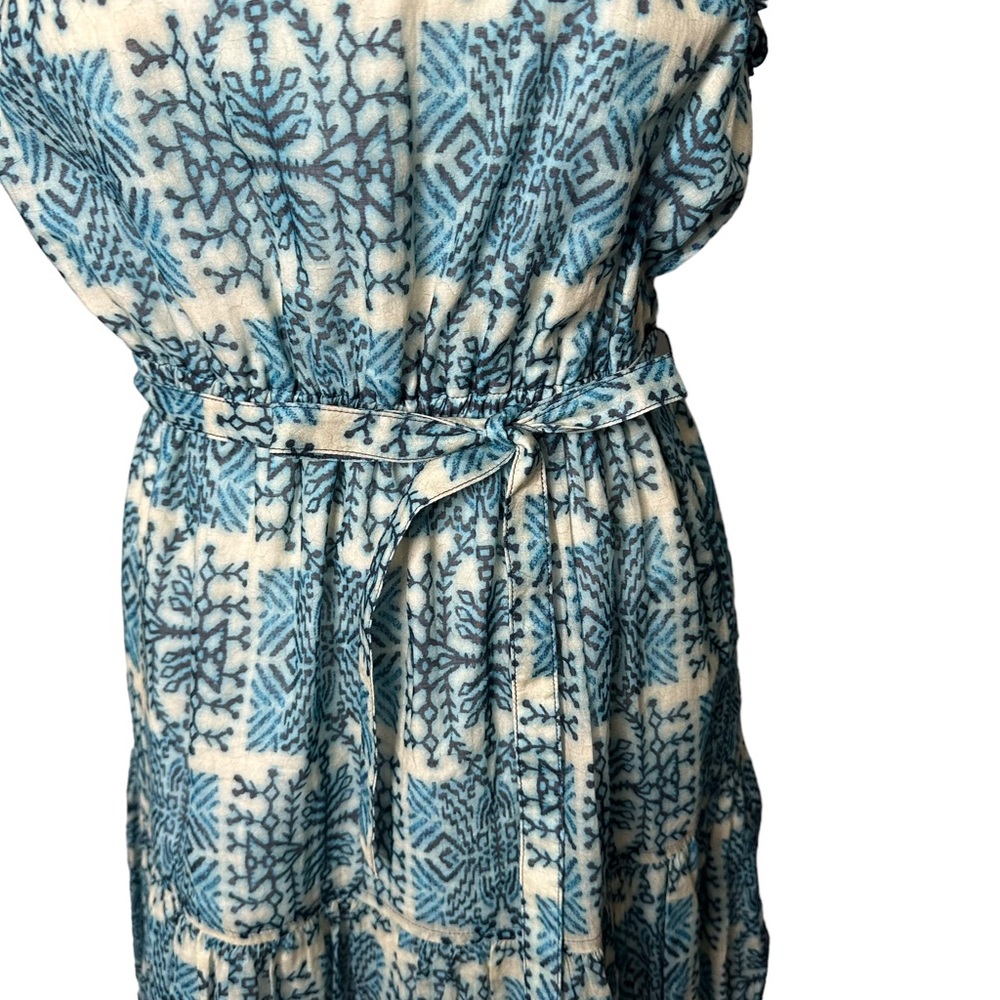 Finley Caroline Sleeveless Geo-Print Ruffle Mini Dress - Picture 4 of 9